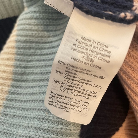 Madewell Thompson Pocket Pullover Sweater in Rainbow Stripe - Picture 6 of 9